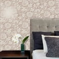 thumbnail image 6 of Fine Decor Zinnia Mustard Floral Paste The Wall Non Woven Wallpaper, 20.5-in by 33-ft, 56.4 sq. ft., 6 of 10