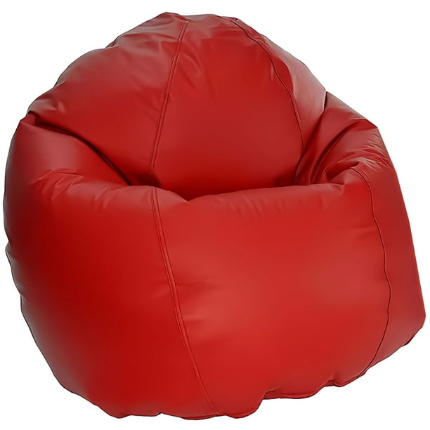 Bean Products Large Vinyl Bean Bag Chair | Filled w/ Polystyrene Beads