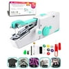 VOLCANOES CLUB Handheld Sewing Machine, Mini Handy Cordless Electric Sewing Machine Portable for Beginners, Kids, Adults - Household Quick Repairing Stitch Tool Suitable for Leather, Clothes