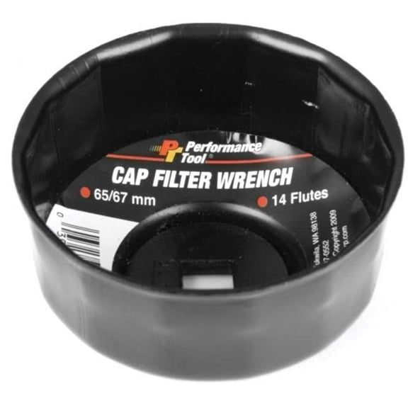 Perform Tool W54109 Filter Cap Wrench 65 & 67 mm.,14 Fl