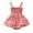 Watermelon Red, variant on Baby Girl Camisole Bodysuits Smocked Ruffle Strawberry Print One Piece Bamboo Summer Outfit Newborn Clothing (12 Months, Watermelon Red)