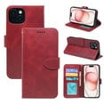 thumbnail image 2 of Apple leather case cross-border compatible with iPhone 16 15 14 13 flip phone case 17 calf leather photo frame 13 magnetic suction 11 wallet case, 2 of 5