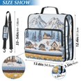 thumbnail image 2 of FORMRS Zipper Binder with Shoulder Strap 1.5-inch Ring 500 Sheet Capacity File Bag, Winter Village, 2 of 5
