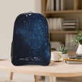 thumbnail image 5 of Kdxio Blue Glitter Retro Clear Backpack, Transparent Bookbag for School for Women Men, Capacity Clear Bag for College, Travel, 5 of 7