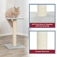 thumbnail image 5 of TRIXIE Espejo 27" Sisal Cat Scratching Post with Plush Platform, Gray, 5 of 7