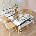 thumbnail image 3 of Halloween Night Scene Pattern Rectangle Tablecloth 60"x120",Waterproof Polyester Rectangle Table Cloth, Wipeable Spillproof Polyester Tablecloth for Dining, Camping, Indoor and Outdoor, 3 of 6