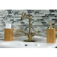 thumbnail image 3 of Kingston Brass KS1493AX Vessel Standard Mount Faucet, Antique Brass, 3 of 5