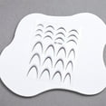thumbnail image 7 of FEOLGEHLY Short Press on Nails French Gradient Crescent Smile Nail Stickers Cute Clear Short Square Fake Nail Tips Fashion Nail Art Decals Decor for Women DIY Manicure, 7 of 7