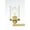 Brass, variant on 5.6 in. Saanvi 3 Light Chrome & Clear Bath Sconce