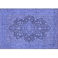 thumbnail image 1 of Ahgly Company Machine Washable Indoor Rectangle Persian Blue Traditional Area Rugs, 8' x 12', 1 of 4