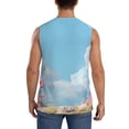 thumbnail image 4 of Uemuo Cute Pink Mushrooms Pattern Men's Sleeveless T-Shirt,Muscle Athletic Tank Top, Moisture-wicking Quick-dry Breathable Classic Tee Top for Gym Run Outdoor Sports-X-Large, 4 of 8