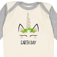 thumbnail image 4 of Inktastic Unicorn Earth Day Girls Long Sleeve Baby Bodysuit, 4 of 5