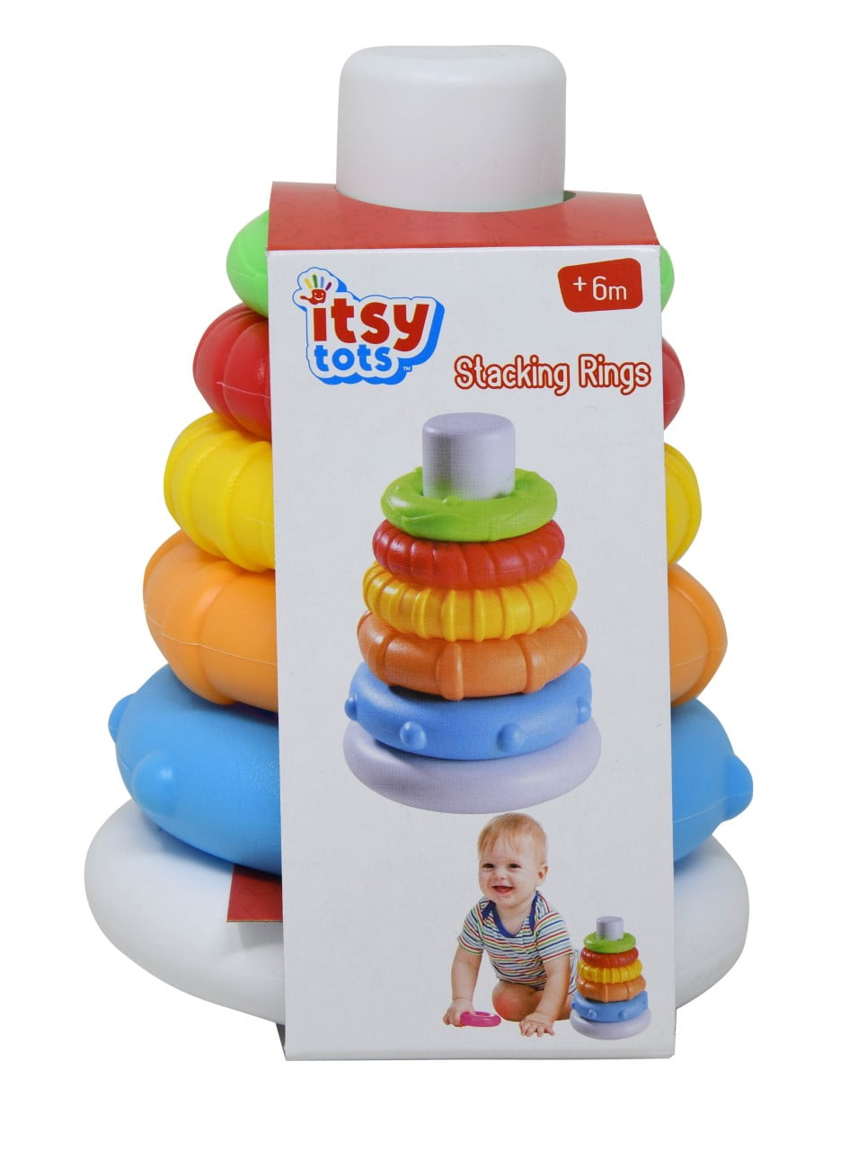 Itsy Tots Stacking Rings Soft Toddler Stacking Toy with Rings