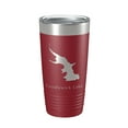 thumbnail image 1 of Candlewick Lake Map Tumbler Travel Mug Insulated Laser Engraved Coffee Cup Illinois 20 oz Maroon, 1 of 1