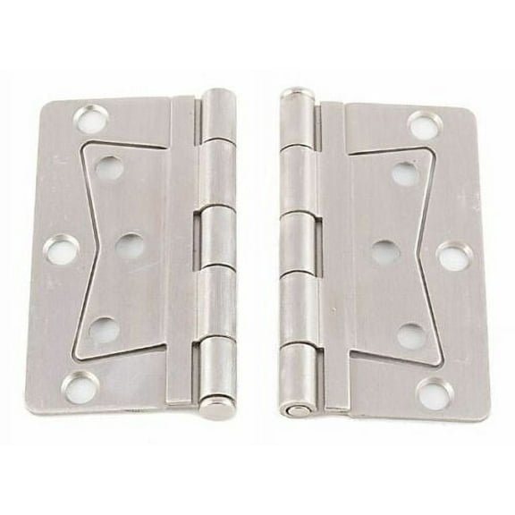 Mobile Home/RV Interior Butterfly Brushed Nickel Hinge Set (2 Pack) with Screws