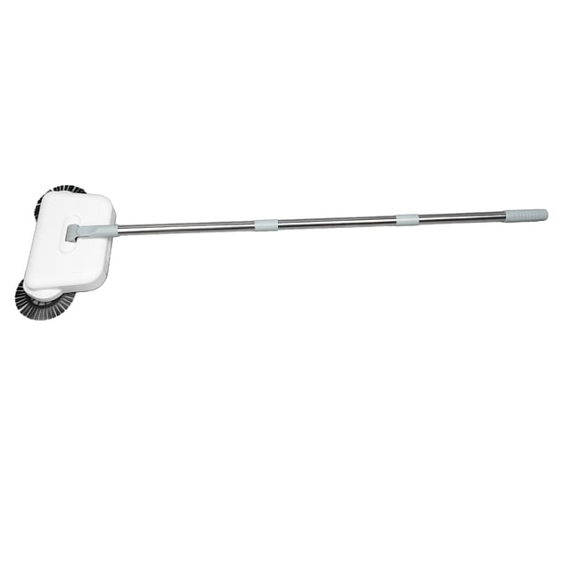 Hand Push Sweeper, Lightweight Manual Vacuum Sweeper Quiet Wet Dry Use for Tile Floor