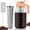 Orange, variant on VA1KENE 64oz Cold Brew Coffee Pitcher Ice Coffee Maker with Spout, Handle & Stainless Steel Filter Coffee Maker with lid for Home Kitchen-Gray