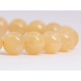 thumbnail image 2 of Angelstones Natural Yellow Quartzite Gemstone 8mm Round Beads Stretch Bracelet 7 Inch, 2 of 2