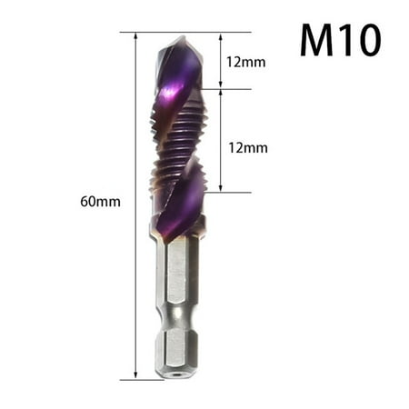 

Fule Tap Drill Bit Hex Shank HSS Screw Bit Screw Machine Compound Tap M3-M10