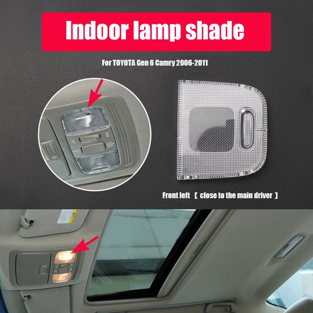Carcasa De Lámpara De Lectura Cubierta de luz de lectura de mapa de coche Interior de coche carcasa de lámpara de techo para Toyota Gen 6 Camry