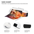 thumbnail image 3 of Balery Color Splash Fox Portrait Sport Wear Athletic Visor Sun Sports Visor Hat Visor Adjustable Cap for Women and Men (One Size), 3 of 7