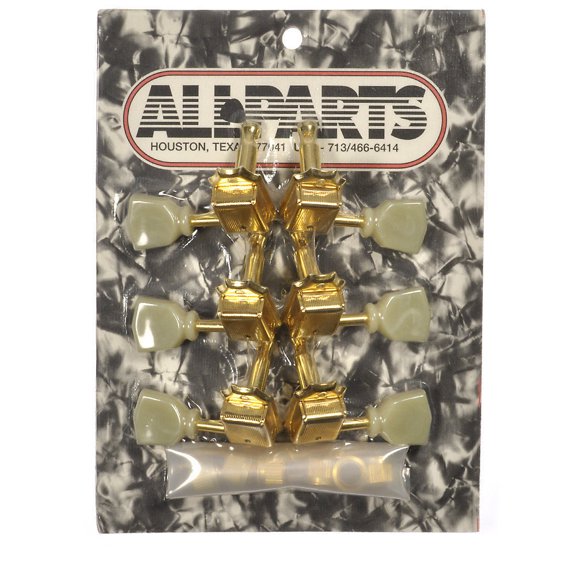 Gotoh Vintage Style Tuning Keys 3x3 - Gold