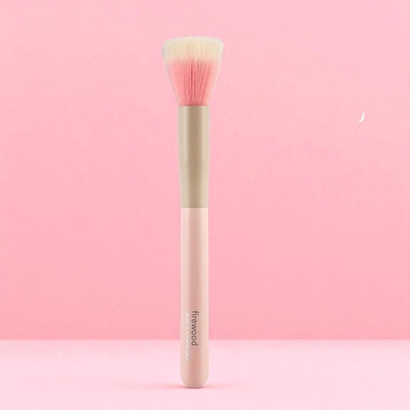 Gradient Dot Soft Bristle Blush Brush for Loose Powder and Multifunctional Makeup Pink 1 Piece