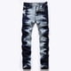 thumbnail image 1 of Pantalones largos para hombre, ajustados, elásticos, con botones y cremallera, informales, a la moda, 1 of 8