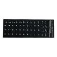 thumbnail image 1 of 2 Pegatinas de Letras para Teclado, Pegatinas para Teclado de Computadora Portátil, Pegatinas Del Alfabeto Del Teclado de Fondo Negro, para 4 piezas, 1 of 8