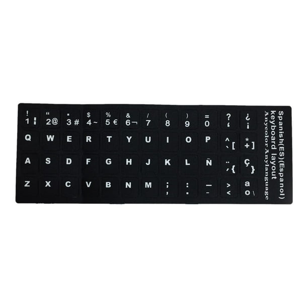 2 Pegatinas Universales Para Teclado De Ordenador Portátil, Pegatinas Universales Para Teclado De Ordenador, Escritorio, Español 2 piezas