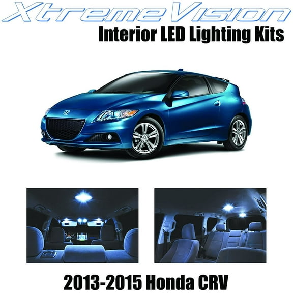 Xtremevision Interior LED for Honda CR-Z 2013-2015 9 Pieces Cool White Interior LED Kit Package  Installation Tool