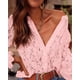 thumbnail image 5 of Camisa de Mujer PRETTYGARDEN de Encaje con Mangas Largas y Botones M, 5 of 8