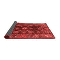 thumbnail image 2 of Ahgly Company Indoor Round Abstract Red Modern Area Rugs, 4' Round, 2 of 4