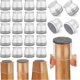 thumbnail image 1 of 24 Pcs Chair Leg Floor Protectors, Silicone Felt Furniture Leg Pads Caps Covers for Hardwood Floors (Clear-Medium), 1 of 5