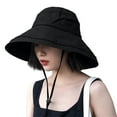 thumbnail image 3 of LRen UPF 50+ Sun Hat with Wide Brim for Outdoor Adventures Lightweight Adjustable Design for Women and Men Black, 3 of 8