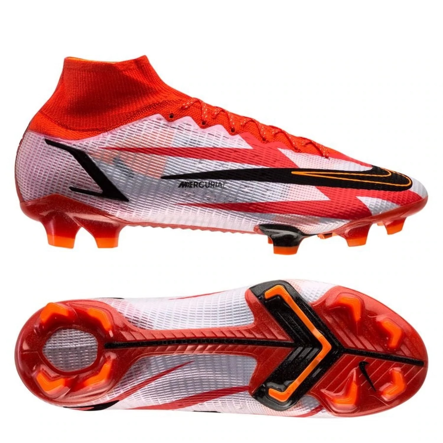 nike mercurial superfly white and red