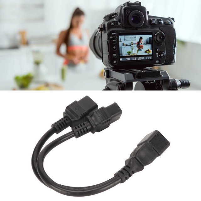 Dual IEC320 C19 A C20, Y Divisor y Cable de Alimentación de y Femenino A Hombre Reforzado Masculino para el Monitor lcd para la cámara Digital