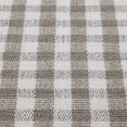 thumbnail image 4 of My Texas House Taupe Gingham Fringe Indoor/Outdoor Layering Rug, 24" x 38", 4 of 5