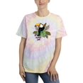 thumbnail image 1 of Toucan Bird Tropical Leaves Tie Dye Spiral Women -Image by Shutterstock, Female Small, 1 of 4