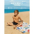 thumbnail image 3 of OCOOPA Diveblues Microfiber Kids Beach Towels,30" x 60" Sand Free Quick Dry Beach Towels for Girls & Boys, 3 of 9