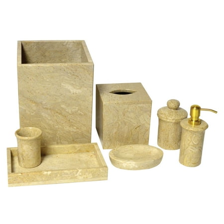 Rembrandt Home 7 Piece Golden Wheat Marble Bath Set Rembrandt Home 7 Piece Golden Wheat Marble Bath Set