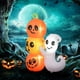 thumbnail image 2 of Decoración inflable de Halloween HOMCOM 150 cm fantasma y calabaza con LED, 2 of 9