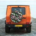 thumbnail image 6 of Rateoe Lilies Flowers Pattern Tire Cover Wheel Protectors Weatherproof Wheel Covers Universal Fit for Trailer Rv SUV Truck Camper Travel Trailers Accessories-16 inch, 6 of 6