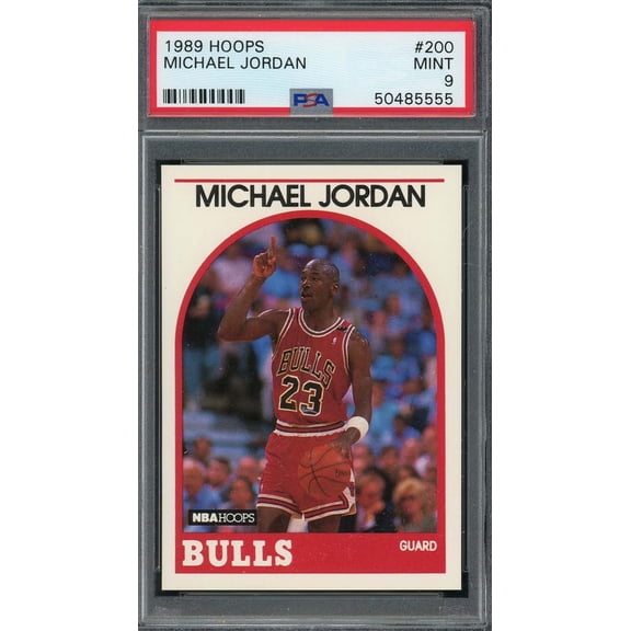 Michael Jordan 1989 Hoops Basketball Card #200 Graded PSA 9 MINT