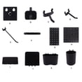 thumbnail image 2 of Billuyoard Tablero perforado Montaje de plástico Cubos dobles Estante de almacenamiento Ganchos de pared Suministros de cocina Accesorios de Almacenamiento y organización del hogar Gancho de 1 pieza, 2 of 6