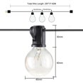 thumbnail image 4 of xinxinxx G40 110V/ 220V Globe String Lights Clear Bulbs Energy Saving Backyard Patio Lights Cafe Party Decor US Plug, 4 of 9