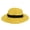 Dark Yellow, variant on Straw Hat Travel Hat Band Decor Folding Thin Hat Unisex Big Brim Sunscreen Jazz Fashion Accessories