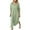 Mint Green, variant on cfhntfmh Fall Dresses for Women Casual Lapel Neck Buttons down Shirts Dress Flowy Long Sleeve Side Slit Cotton Linen Dress