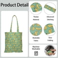 thumbnail image 5 of Cute Banana Canvas Tote Bag – Reusable Grocery Bag with Tropical Yellow Fruit Print, Kawaii Banana Illustration, Eco-Friendly Cotton Shopper for Everyday Use, 5 of 7