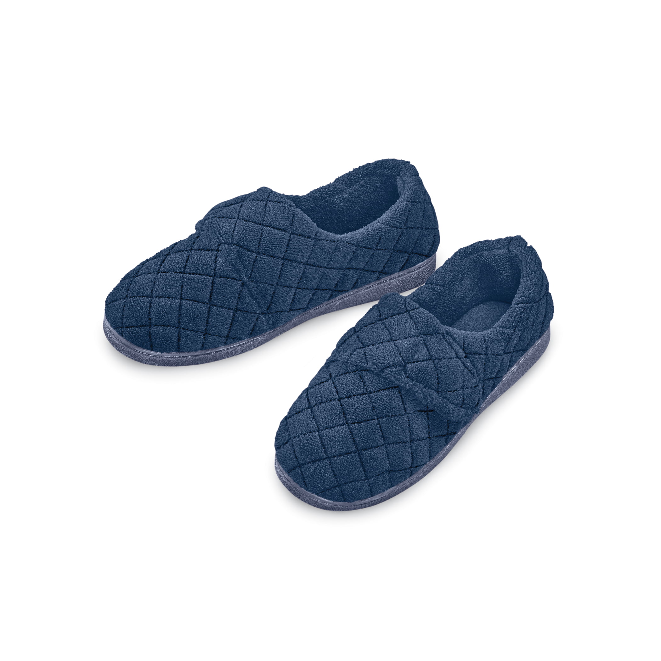 Quilted Plush Easy On House Slippers 